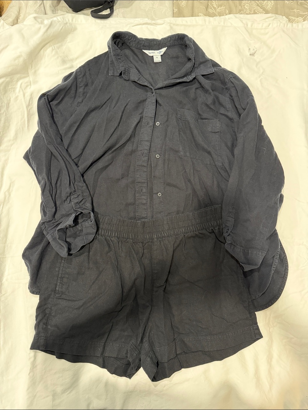 Old Navy Black Lightweight Button-Up Shirt Jacket